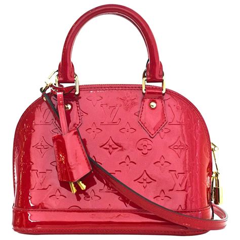 red patent leather louis vuitton bag